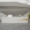 Modern Simple Reception Desk - Sleek Lacquer Finish