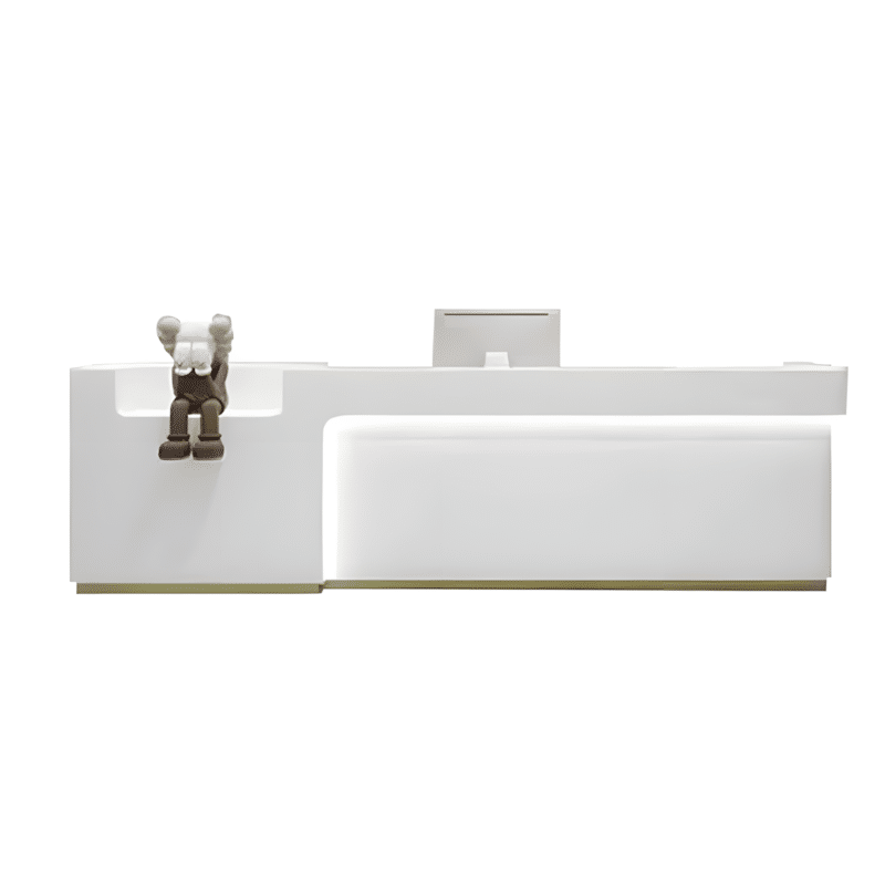 Simple Modern Stainless Steel Reception Desk - Maoters