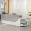 Simple L-shape Wood Reception Desk - Maoters