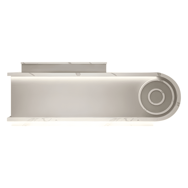 Modern Minimalist Curved Counter - Maoters