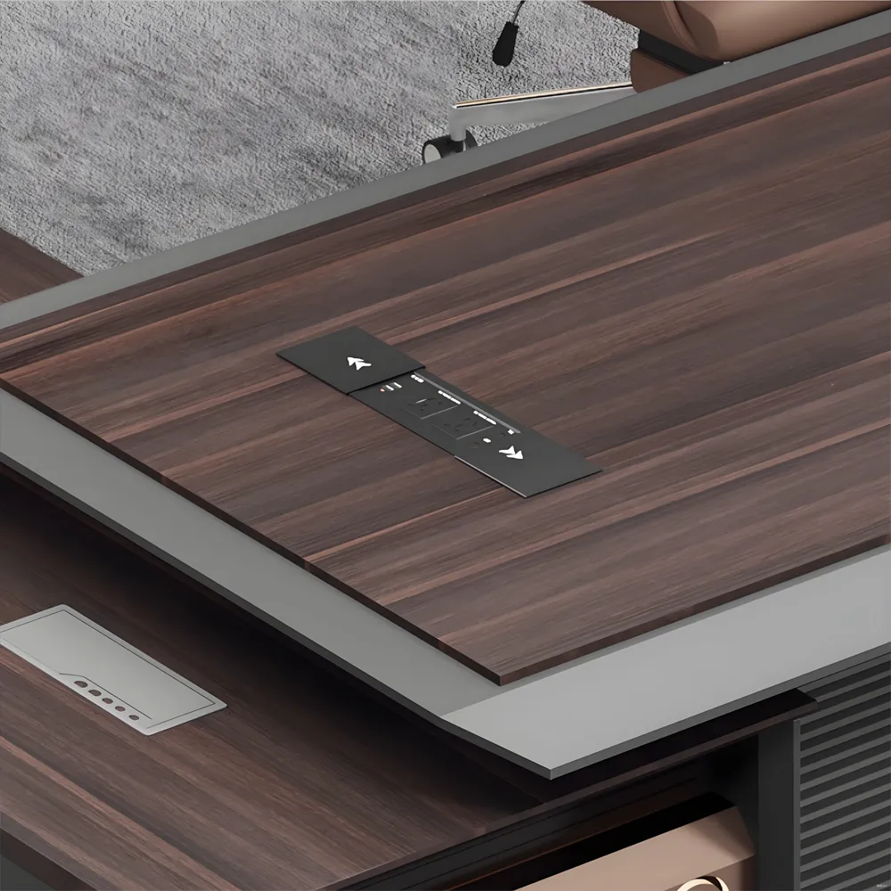 Modern Baking Lacquer Large Desk Chairman Furniture