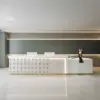 Company Lacquered Reception Desk Counter Company Lacquered Reception Desk Counter