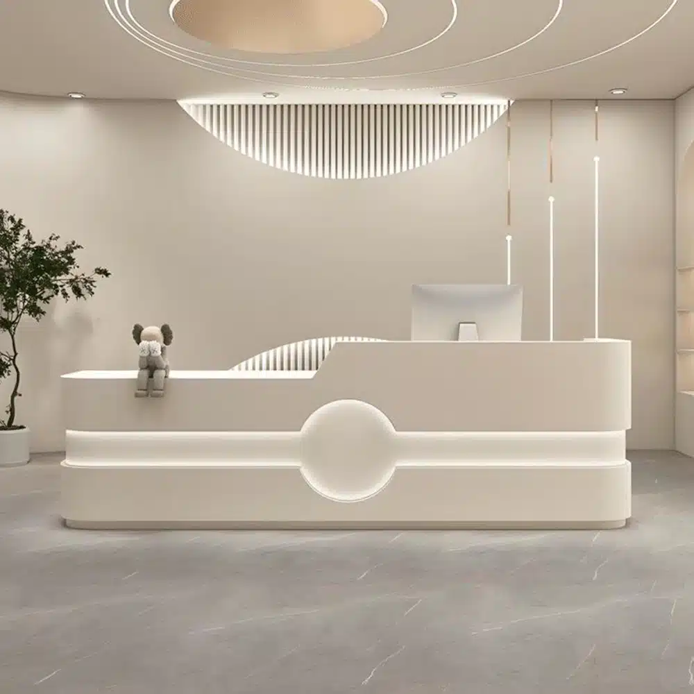 Simple Modern Creative Reception Desk