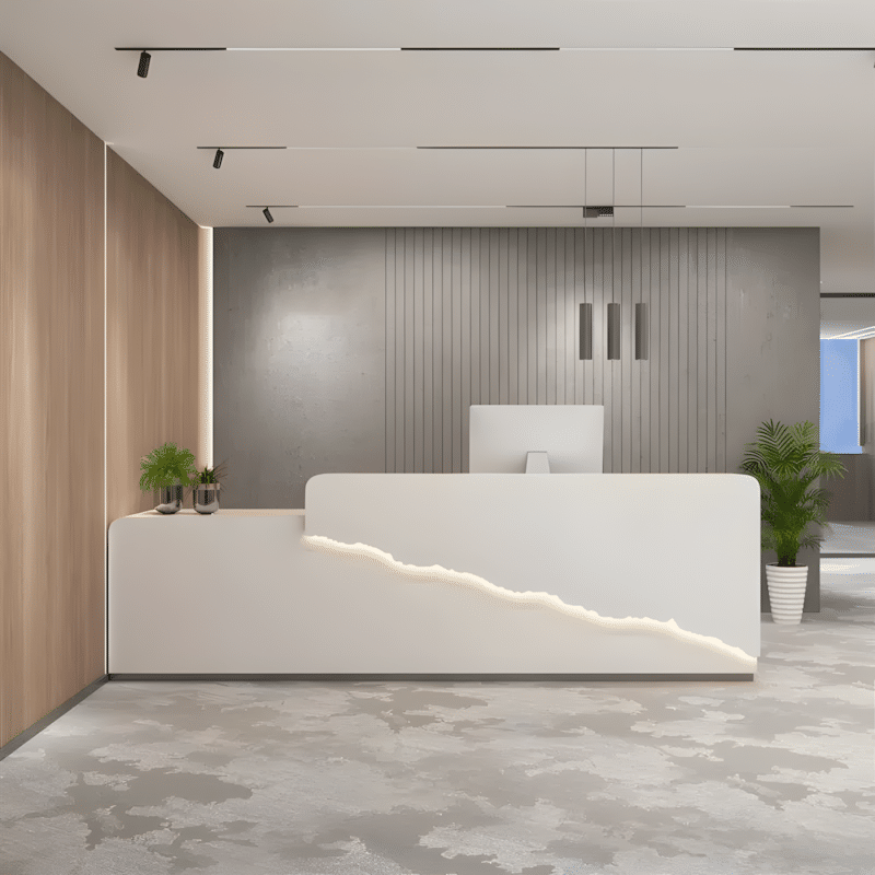 Elegant Front Desk Reception Counter