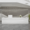 Modern Simple Reception Desk - Sleek Lacquer Finish