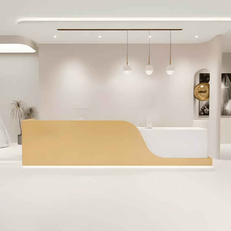 Rectangular Laminate Reception Desk
