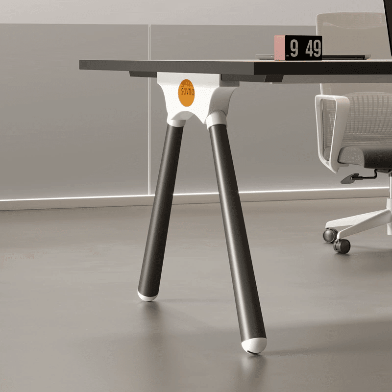Compact and Stylish Modern White Conference Table