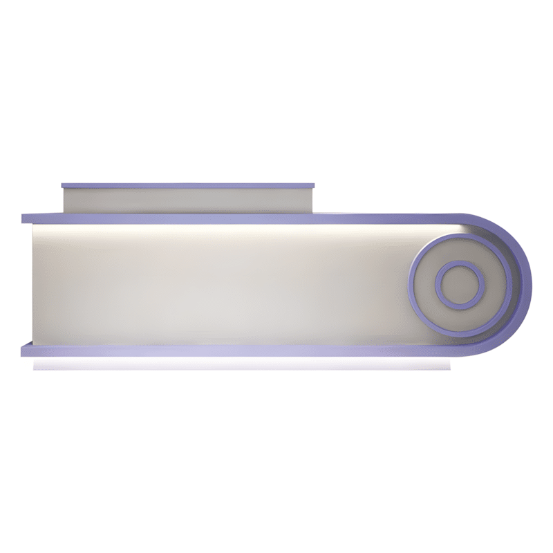 Modern Minimalist Curved Counter - Maoters