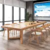 Solid Wood Conference Table - Elegance and Utility