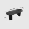Solid Wood Oval Simple Creative Conference Table - Maoters