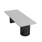 White Marble Boardroom Conference Table Long Meeting Desk
