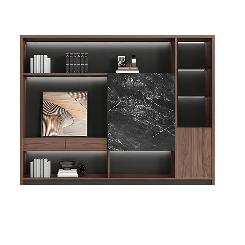 Desk with LED Strip Lighting for Executives