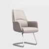 Innovative Large White Lacquered Conference Table - Maoters