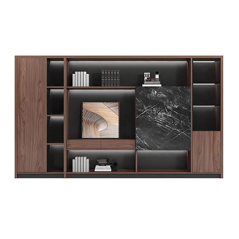 Desk with LED Strip Lighting for Executives