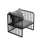 Leisure Industrial Iron Sofa - Gray