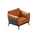 Small Business Office Sofa - Orange, Two Seater