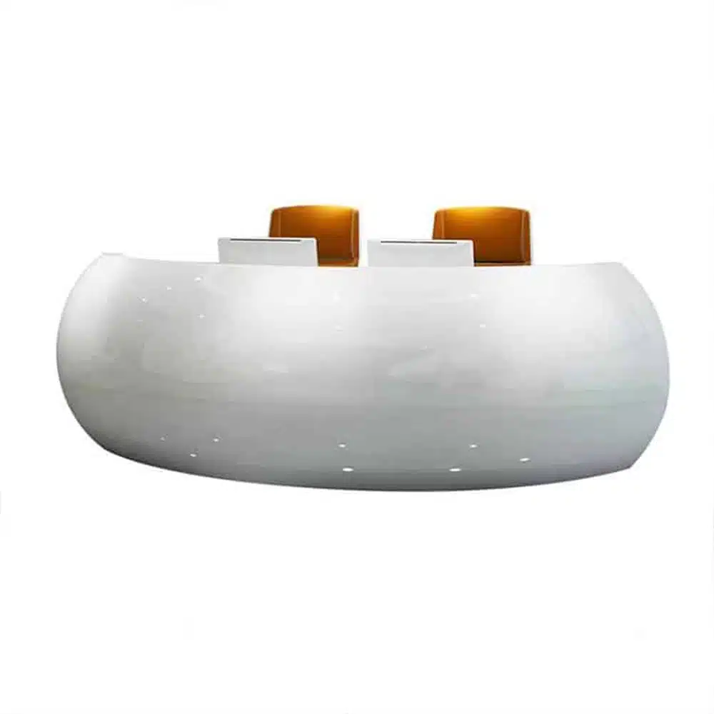 Baked Semicircular Arc Front Desk