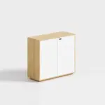 Wooden Office Low Cabinet - Simple Design