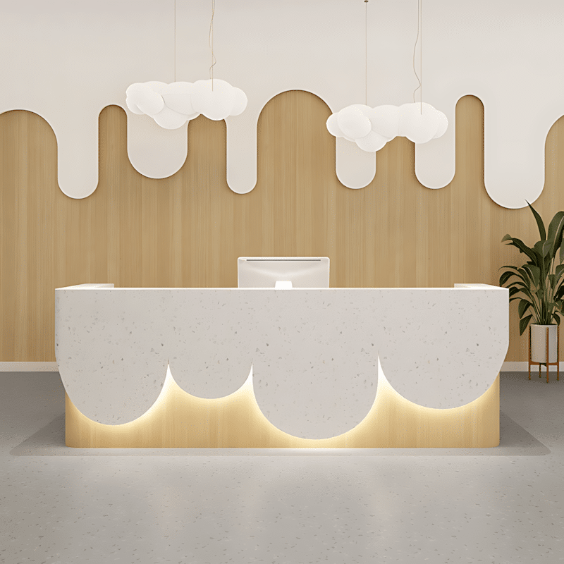 Modern Painted Reception Desk