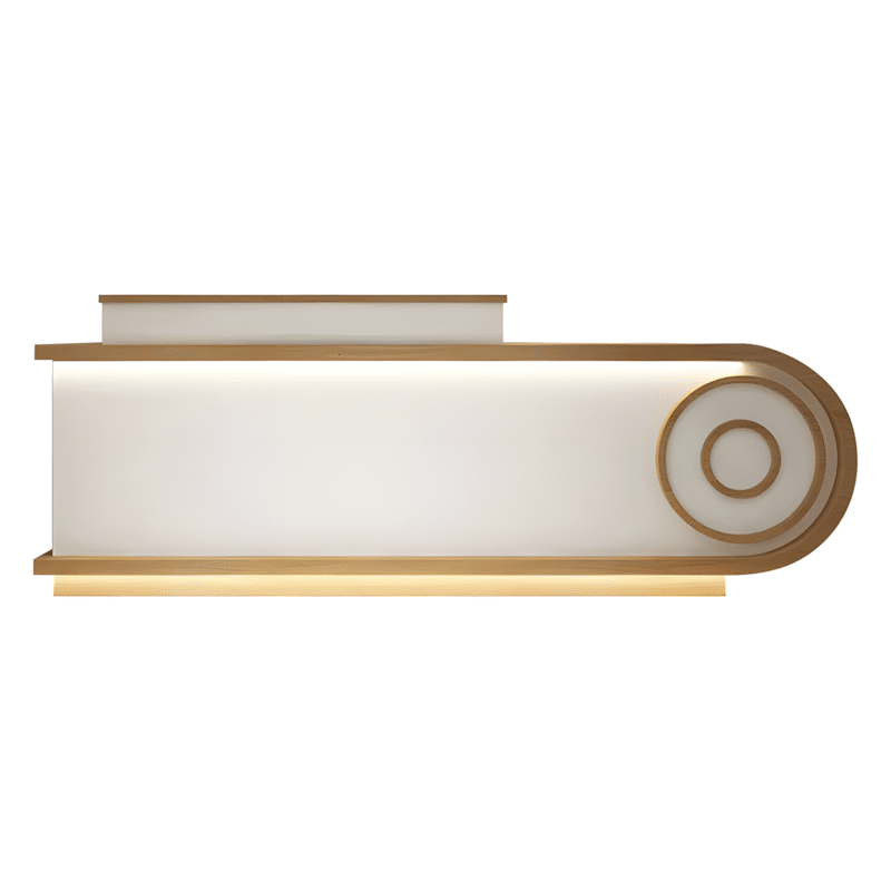 Modern Minimalist Curved Counter - Maoters