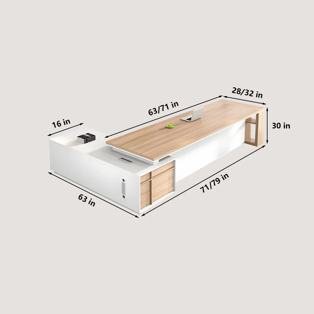 Minimalist Modern Chinese-Style Executive Desk