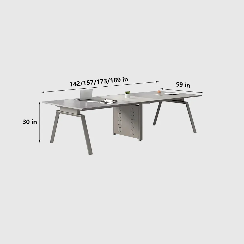 Slanted Edge Lacquered Conference Table
