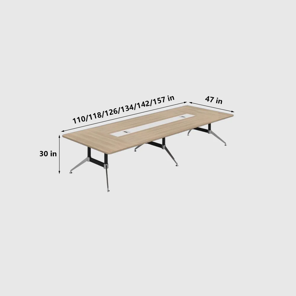 Sleek and Functional Modern Conference Table Set