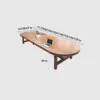 Solid Wood Elegant Oval Conference Table