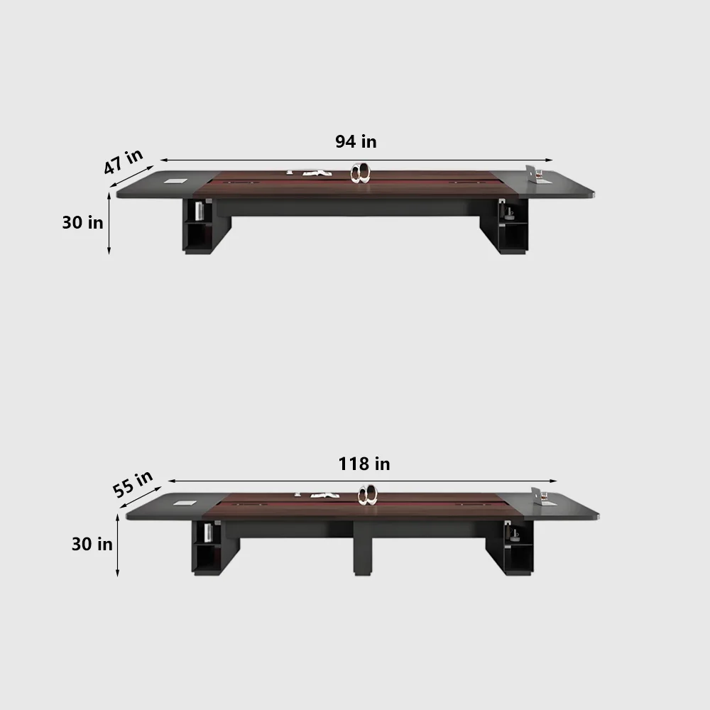Sturdy Large Rectangular Conference Table
