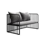 Leisure Industrial Iron Sofa - Gray
