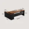 Manager's Office Desk with 5cm Thick Desktop Manager's Office Desk with 5cm Thick Desktop