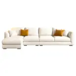 White Upholstered Performance Sofa - Maoters