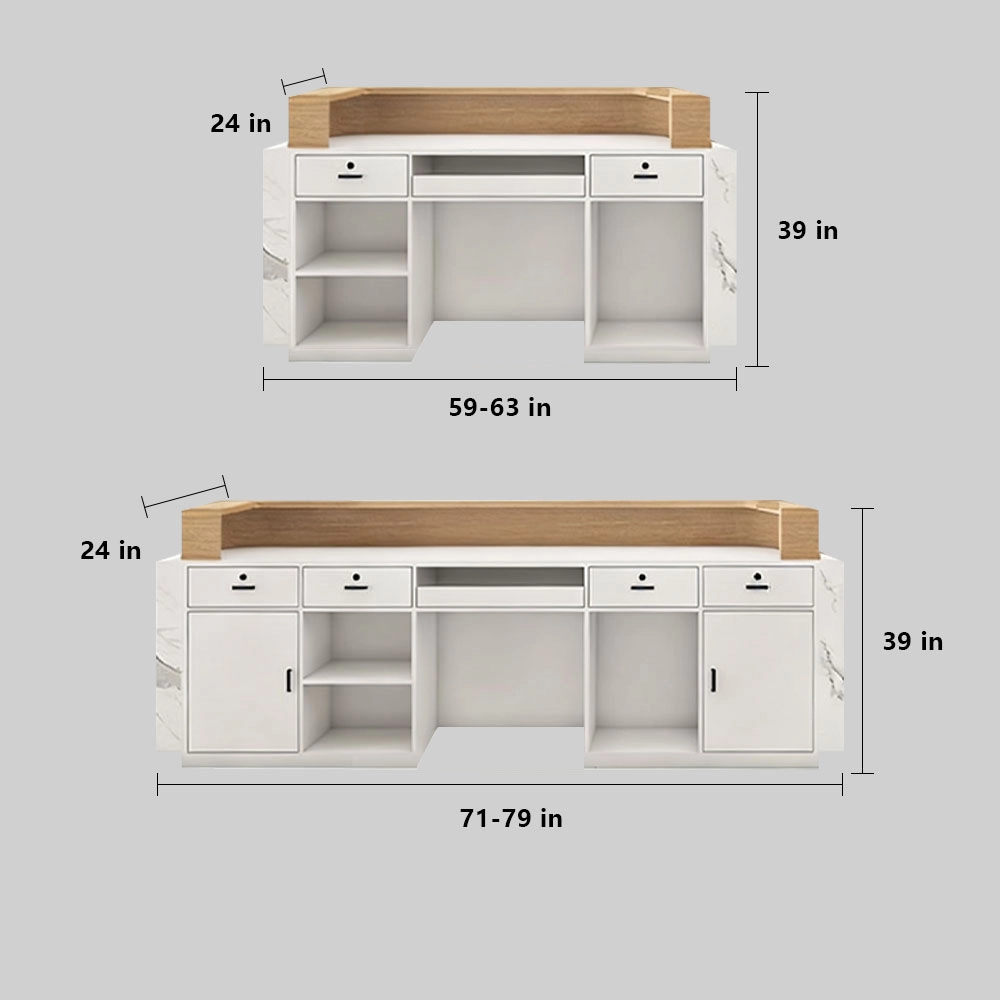 Baked Paint Reception Counter - Maoters Baked Paint Reception Counter - Maoters