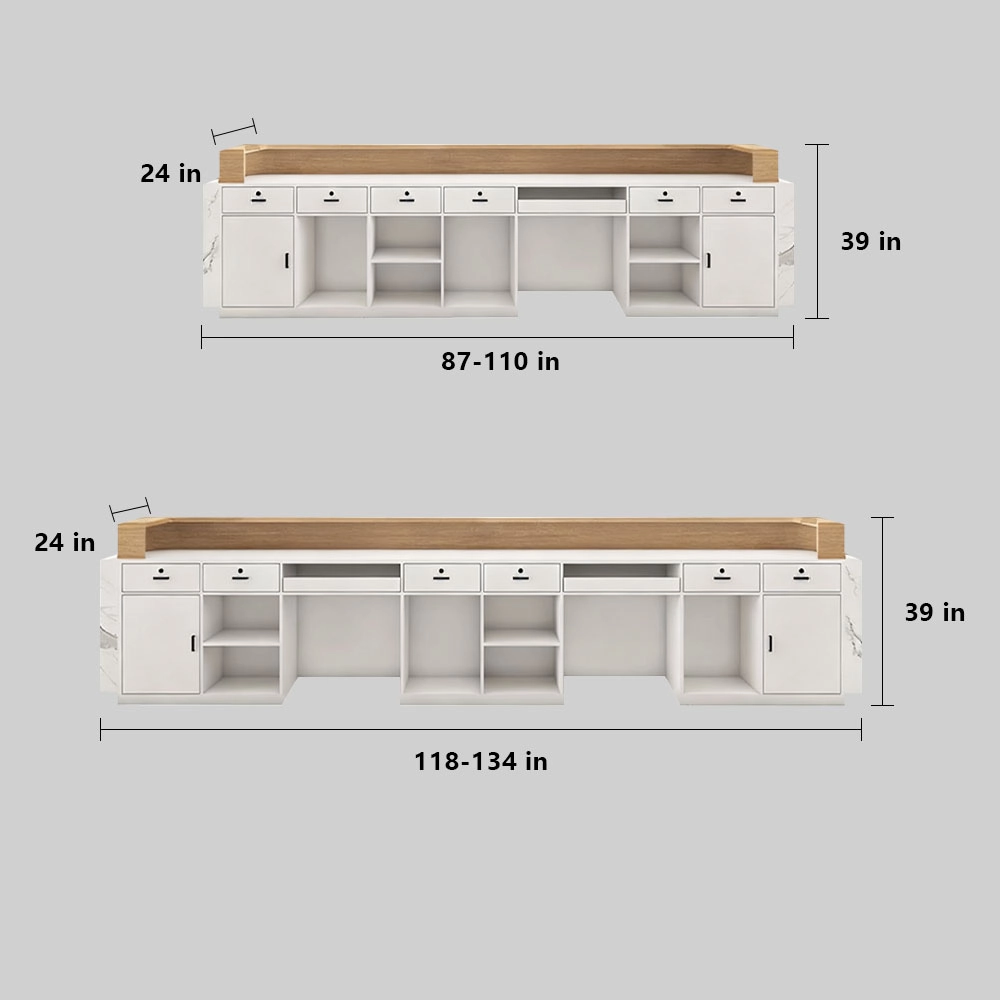 Baked Paint Reception Counter - Maoters Baked Paint Reception Counter - Maoters