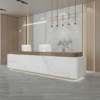 Baked Paint Reception Counter - Maoters