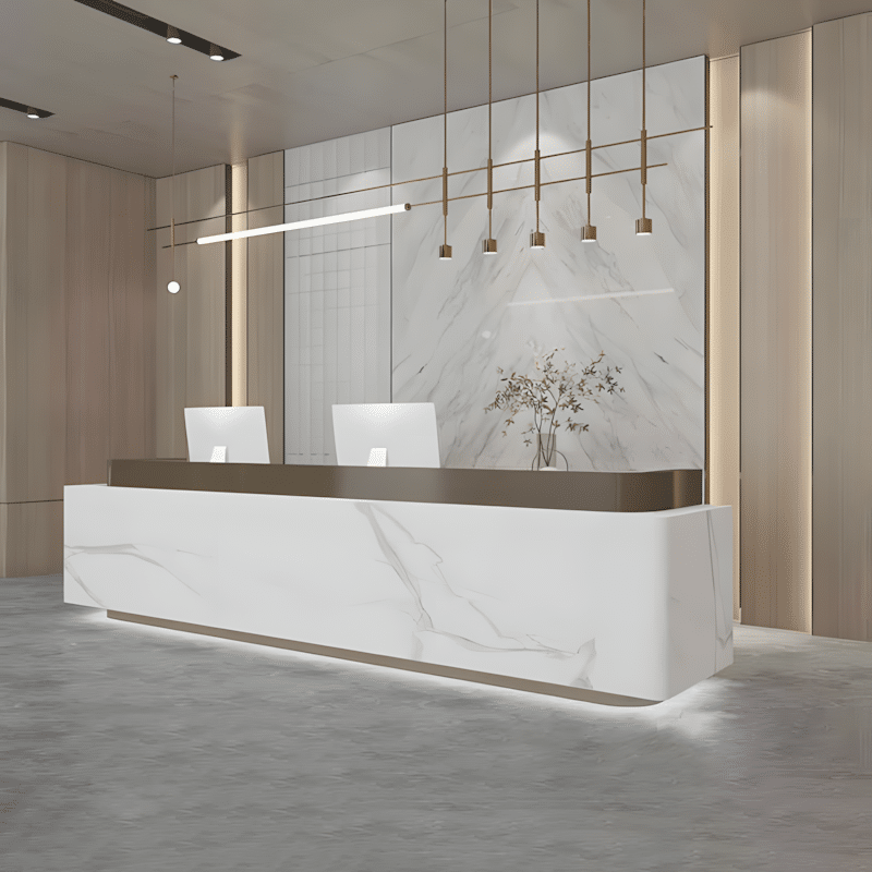 Baked Paint Reception Counter - Maoters