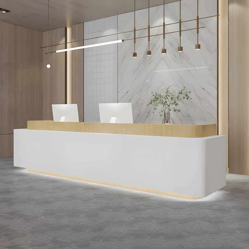 Baked Paint Reception Counter - Maoters