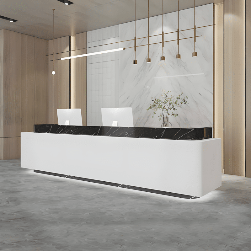 Baked Paint Reception Counter - Maoters