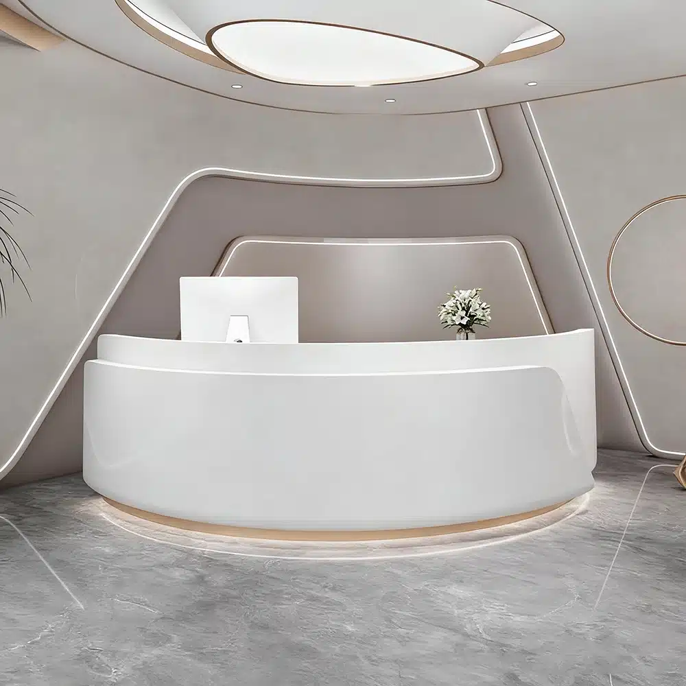 Curved Beauty Salon Bar Counter