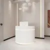 White Reception Counter LED with Lights White Reception Counter LED with Lights