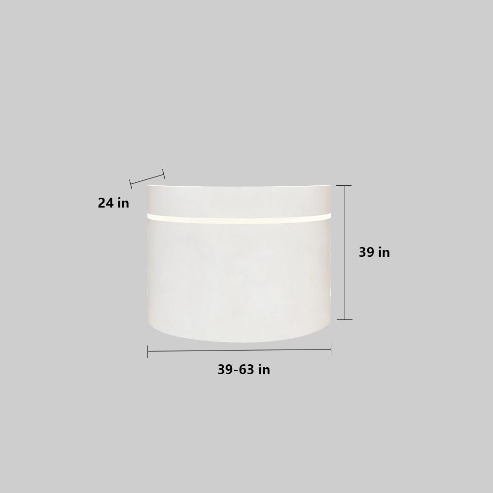 White Reception Counter LED with Lights White Reception Counter LED with Lights