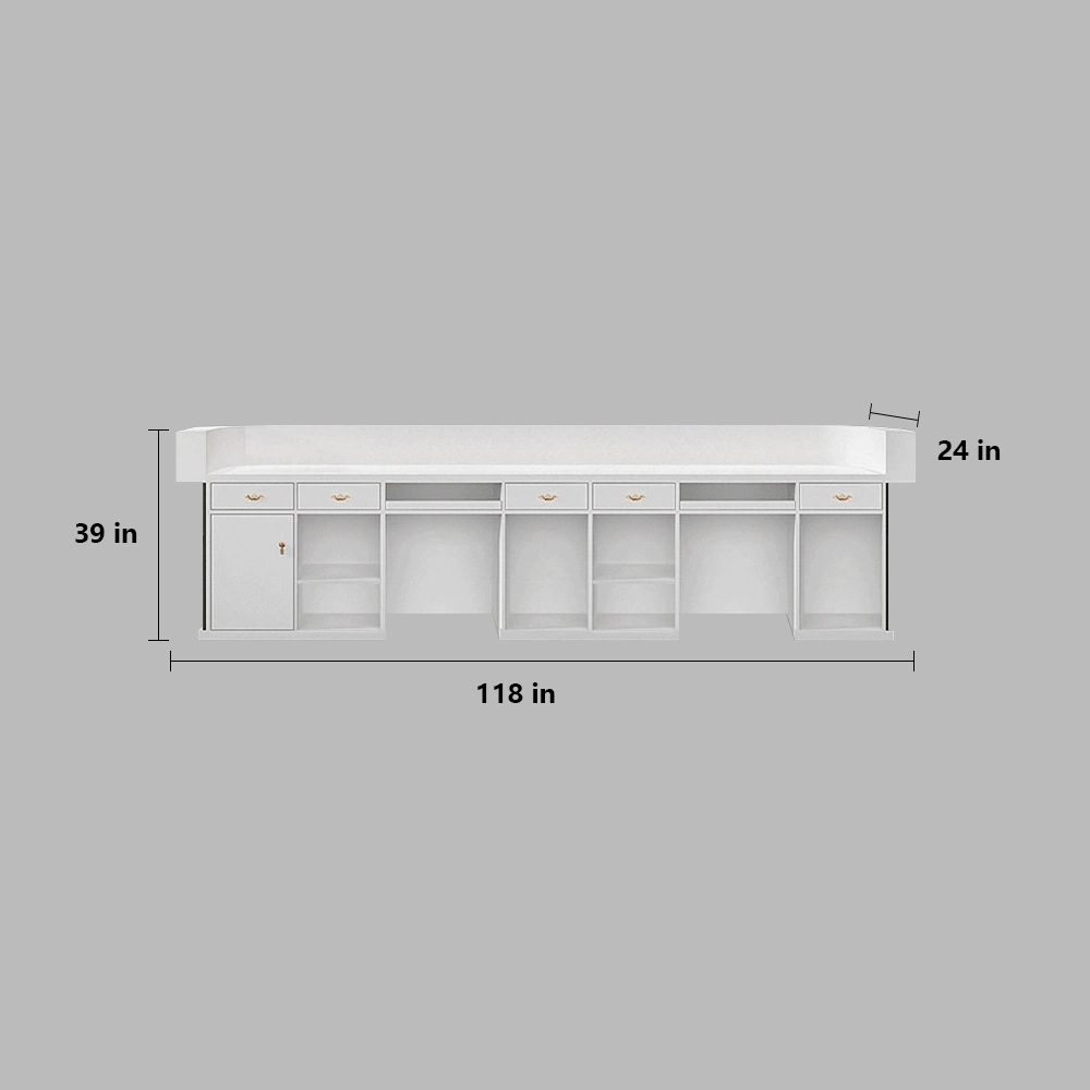 Chic Minimalist Reception Desk - Maoters Chic Minimalist Reception Desk - Maoters