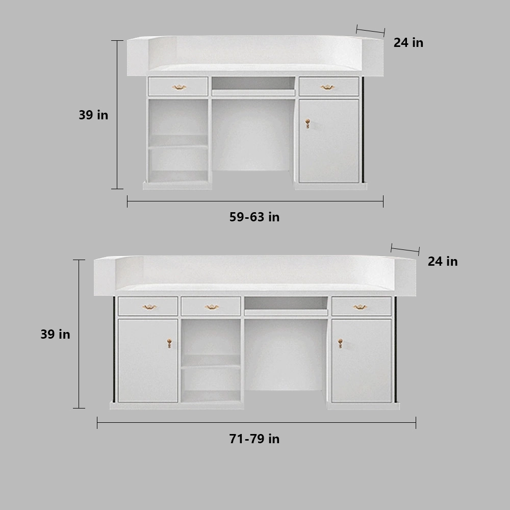 Chic Minimalist Reception Desk - Maoters Chic Minimalist Reception Desk - Maoters