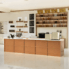 Coffee Shop Checkout Counter Vintage Industrial Style Bar