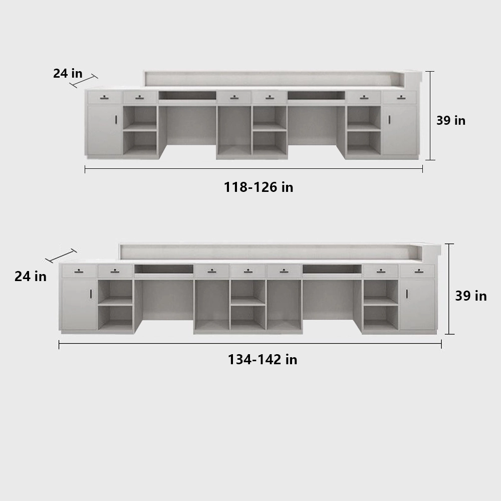 Company Lacquered Reception Desk Counter