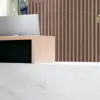 Company Reception Desk Imitation Marble Hall