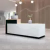 Company Reception Desk Imitation Marble Hall