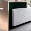 Company Reception Desk Imitation Marble Hall