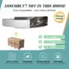 Company Reception Desk Imitation Marble Round Arc Bar