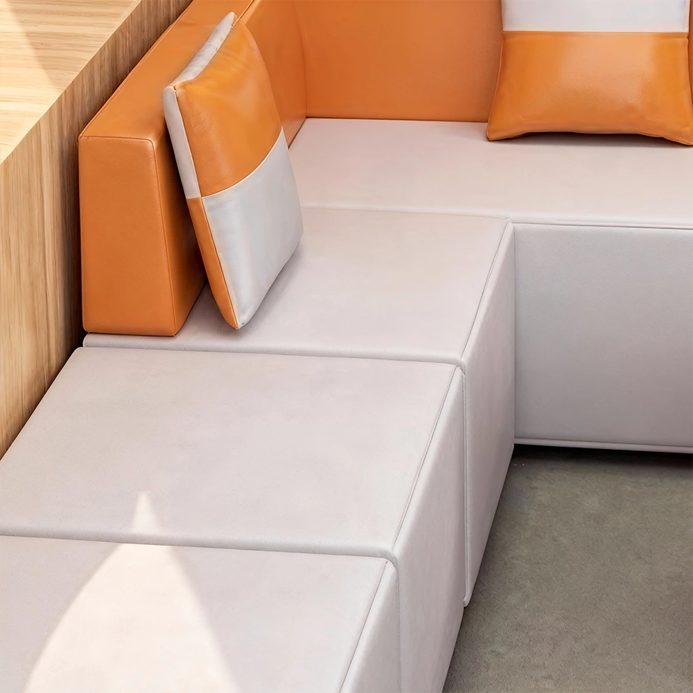 Creative Office Combination Sofa - Genuine Leather